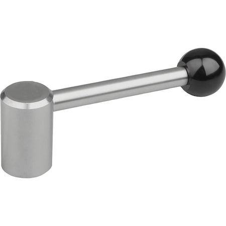 Tension Lever Size:3 M16, A=126,5, Form:0° Stainless Steel, Comp:Plastic